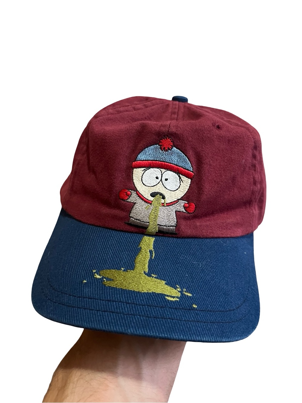 VTG 1998 South Park Stan Marsh Puking Dad Hat (223)